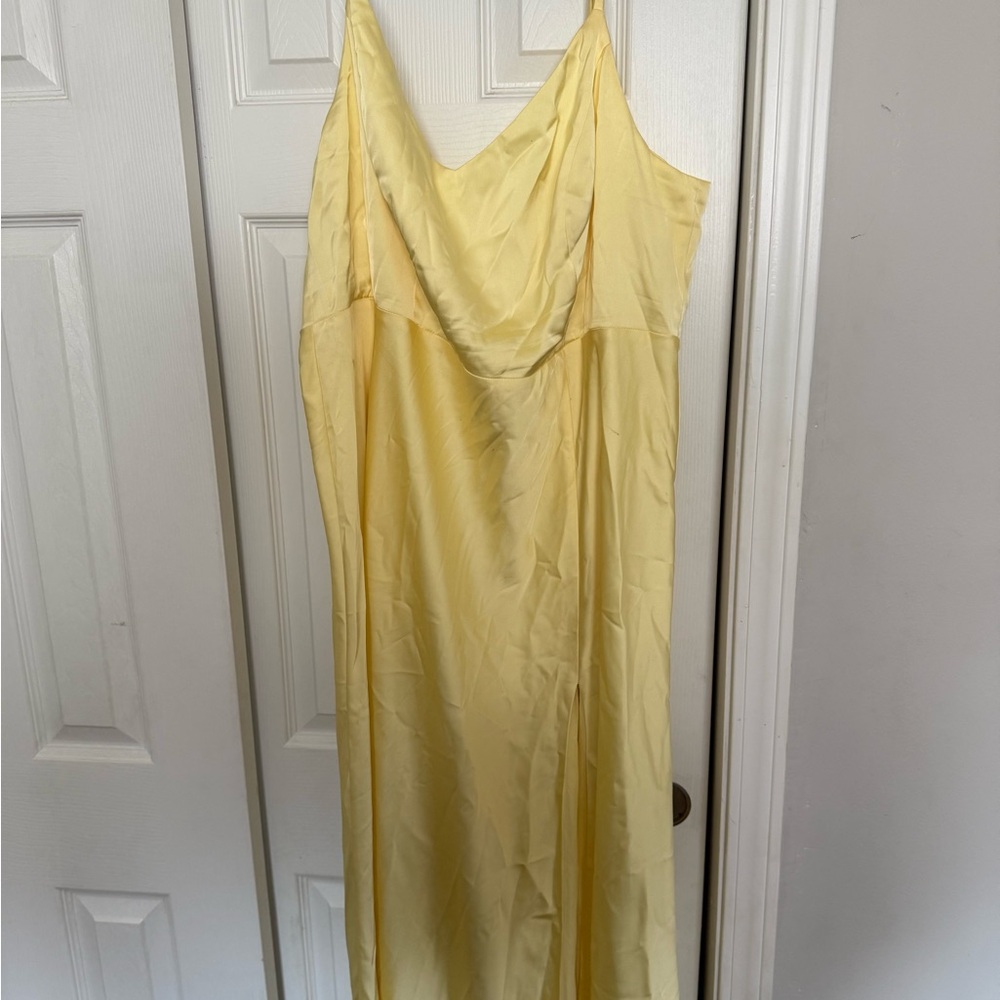 Birdy Grey Jay Matte Satin Yellow Dress - Bridesmaid